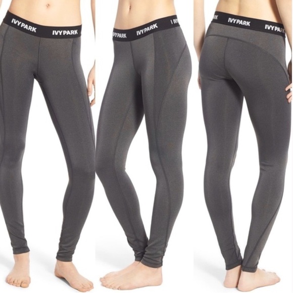 Ivy Park Leggings Grey Medium Name on Waistband Shimmery - Picture 14 of 14